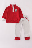 Alabama stripe elephant french knot pants set - Aaria Tees Aaria Tees