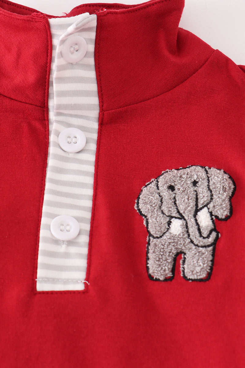 Alabama stripe elephant french knot pants set - Aaria Tees Aaria Tees