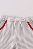 Alabama stripe elephant french knot pants set - Aaria Tees Aaria Tees