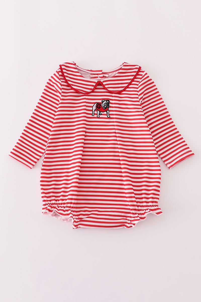 Georgia embroidery stripe bubble - Aaria Tees