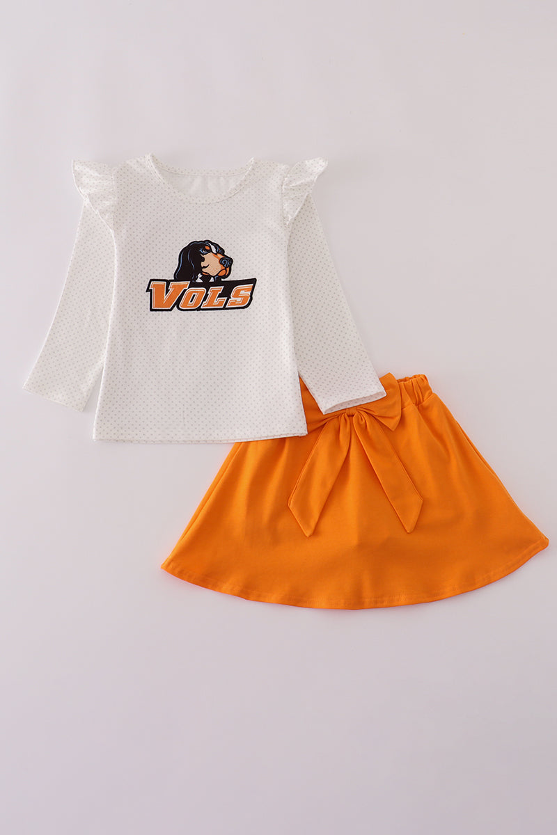 Tennessee applique bow skort set - Aaria Tees