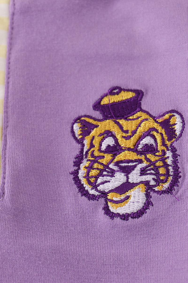 Purple LSU embroidery pants set - Aaria Tees Aaria Tees
