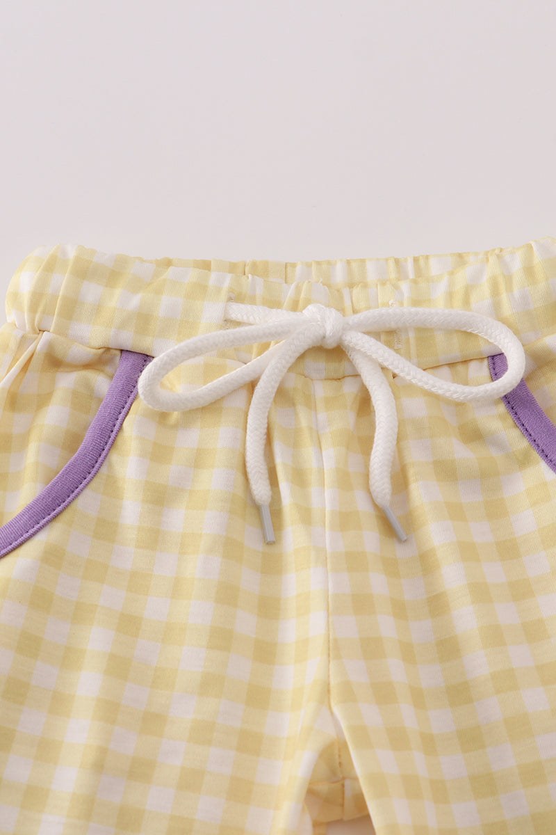 Purple LSU embroidery pants set - Aaria Tees Aaria Tees