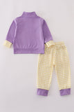 Purple LSU embroidery pants set - Aaria Tees Aaria Tees