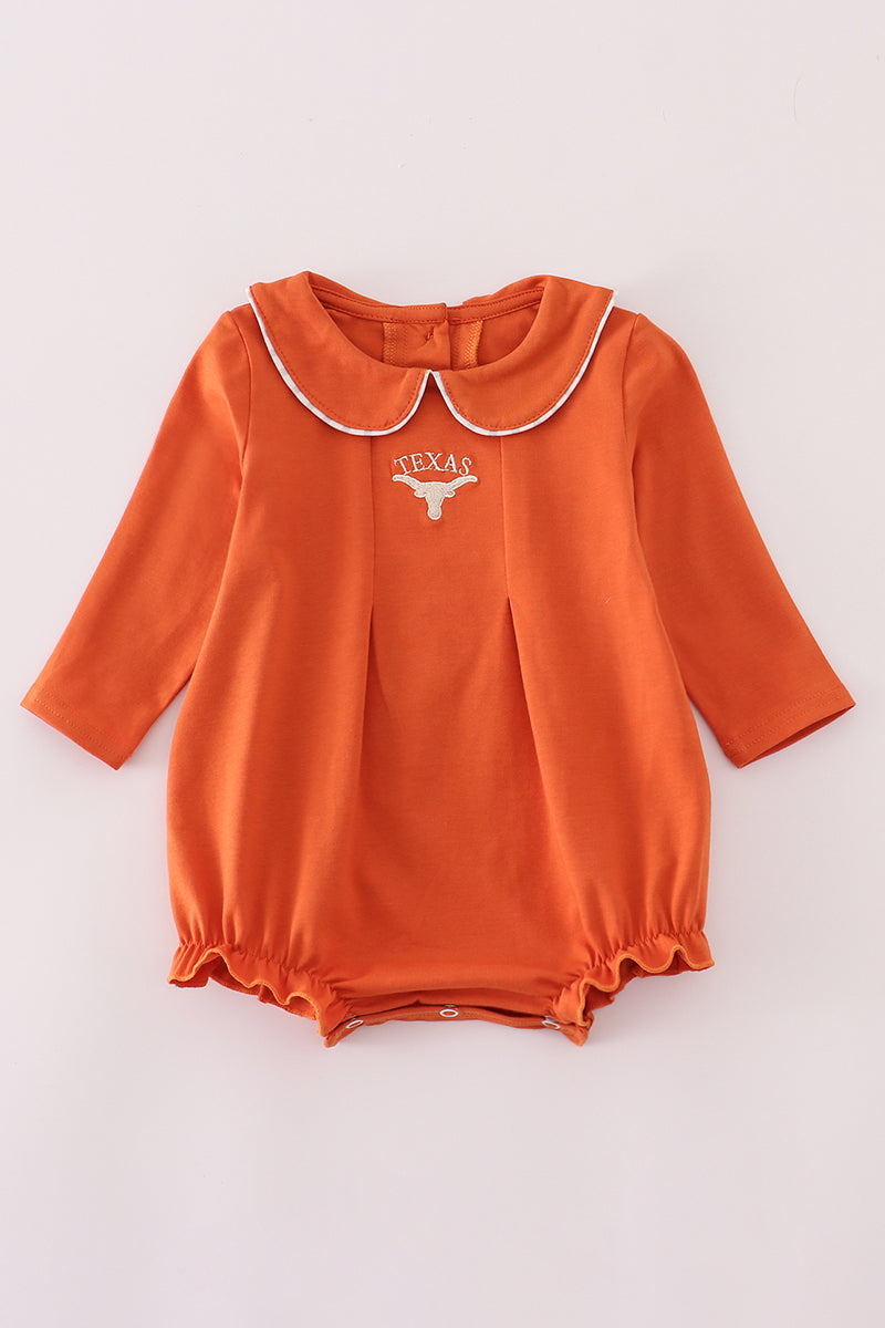 Rust Texas embroidery bubble - Aaria Tees Aaria Tees