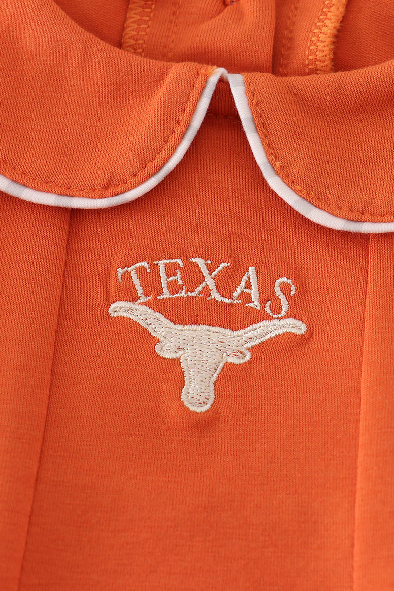 Rust Texas embroidery bubble - Aaria Tees Aaria Tees