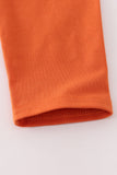 Rust Texas embroidery bow skorts set - Aaria Tees Aaria Tees