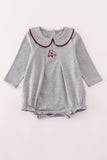 Grey Mississippi embroidery bubble - Aaria Tees Aaria Tees