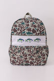 Camouflage fish embroidery canvas backpack - Aaria Tees Aaria Tees