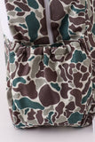 Camouflage fish embroidery canvas backpack - Aaria Tees Aaria Tees