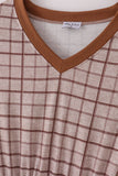 Brown plaid mom dress - Aaria Tees Aaria Tees