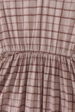 Brown plaid mom dress - Aaria Tees Aaria Tees