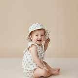 Organic Bucket Sun Hat - Poppy - Aaria Tees Aaria Tees