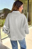 Light Grey LOUISIANA/ TIGERS Double Side Printed High Neck Reversible Sweatshirt Aaria Tees
