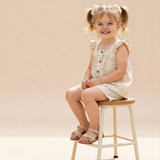 Organic Flutter Top & Shorts Set - Bloomfield - Aaria Tees Aaria Tees