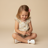 Organic Flutter Top & Shorts Set - Bloomfield - Aaria Tees Aaria Tees