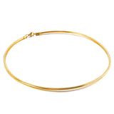 Women's Collar Round Stainless Steel Plaid Gold Necklaces Aaria Tees