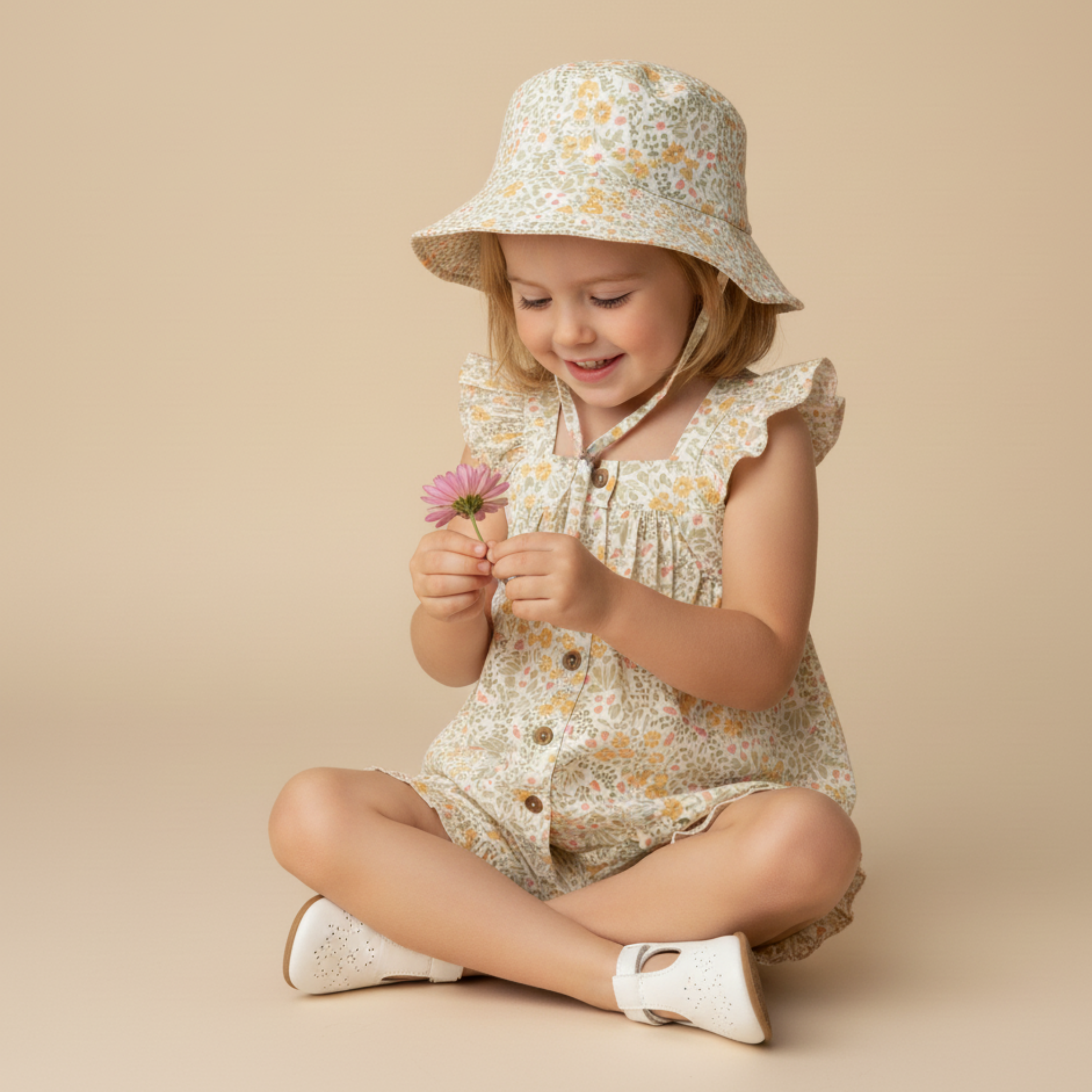 Organic Bucket Sun Hat - Bloomfield - Aaria Tees Aaria Tees