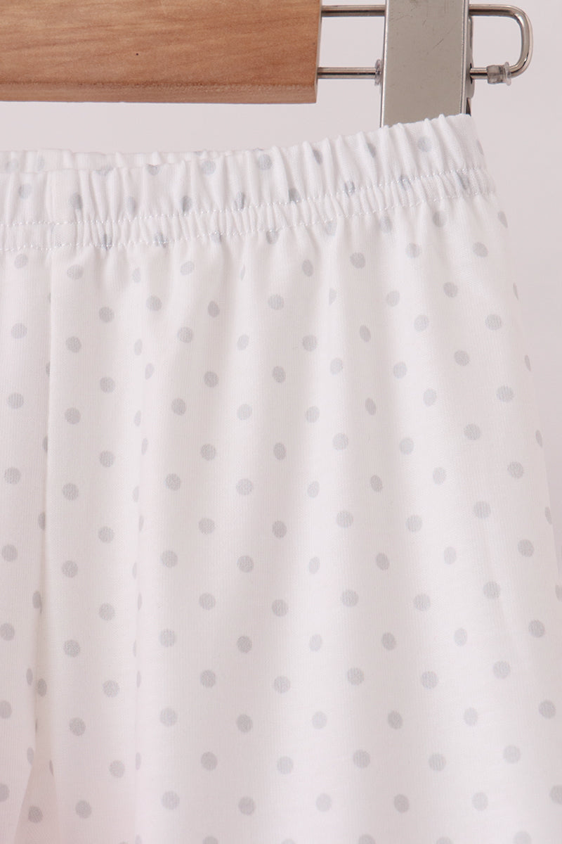 Pink big sister embroidery ruffle pants set - Aaria Tees Aaria Tees