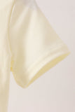 Beige character french knot top Aaria Tees