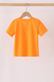 Orange ghost embroidery top Aaria Tees