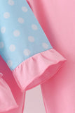 Blue Milk Santa Cookies Ruffle Pants Set - Aaria Tees Aaria Tees