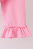 Blue Milk Santa Cookies Ruffle Pants Set - Aaria Tees Aaria Tees