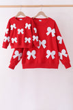 Red bow sequin mom&me top - Aaria Tees Aaria Tees