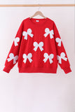 Red bow sequin mom&me top - Aaria Tees Aaria Tees
