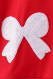 Red bow sequin mom&me top - Aaria Tees Aaria Tees