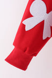 Red bow sequin mom&me top - Aaria Tees Aaria Tees