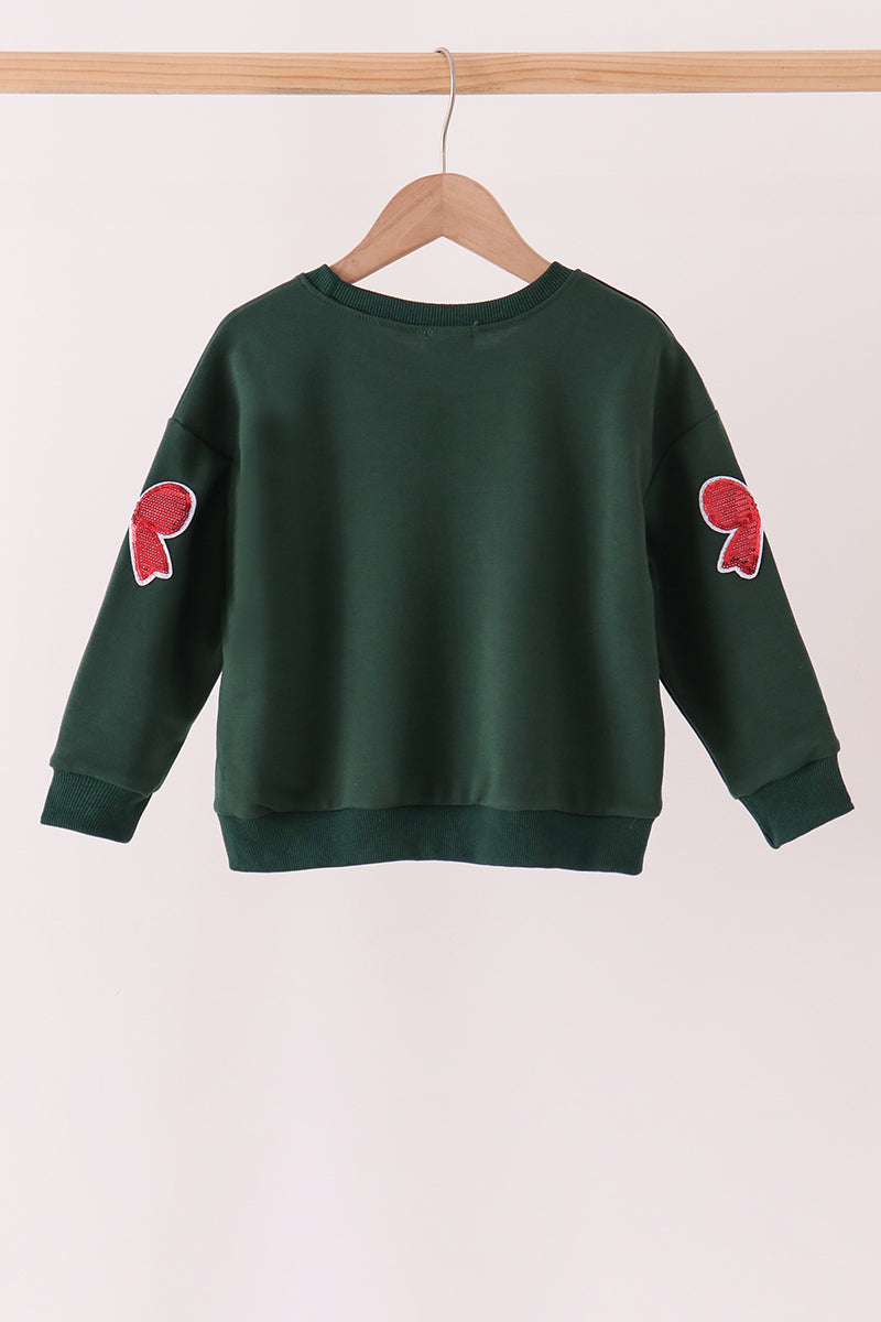 Forest bow sequin mom&me top - Aaria Tees Aaria Tees