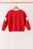 Red bow sequin mom&me top - Aaria Tees Aaria Tees