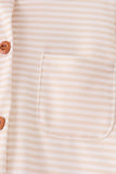 Cream turkey pumpkin embroidery button down shirt - Aaria Tees Aaria Tees