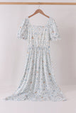 Blue pumpkin ruffle mom dress - Aaria Tees Aaria Tees