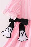 Pink ghost applique stripe pants set - Aaria Tees Aaria Tees