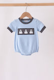 Blue ghost embroidery bubble - Aaria Tees Aaria Tees