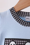 Blue ghost embroidery bubble - Aaria Tees Aaria Tees