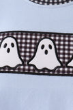 Blue ghost embroidery bubble - Aaria Tees Aaria Tees
