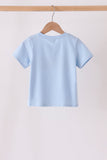 Blue ghost embroidery top - Aaria Tees Aaria Tees