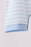 Blue stripe spider embroidery romper - Aaria Tees Aaria Tees