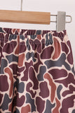 Brown camouflage hunting embroidery pants set Aaria Tees