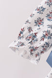 Teal floral smocked bow dress - Aaria Tees Aaria Tees