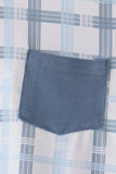 Blue plaid pocket top - Aaria Tees Aaria Tees