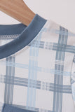 Blue plaid pocket top - Aaria Tees Aaria Tees