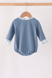 Blue plaid pocket bubble - Aaria Tees Aaria Tees