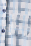 Blue plaid button down shirt - Aaria Tees Aaria Tees