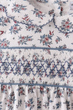 Teal floral smocked bloomer set - Aaria Tees Aaria Tees