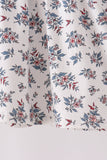 Teal floral smocked bloomer set - Aaria Tees Aaria Tees