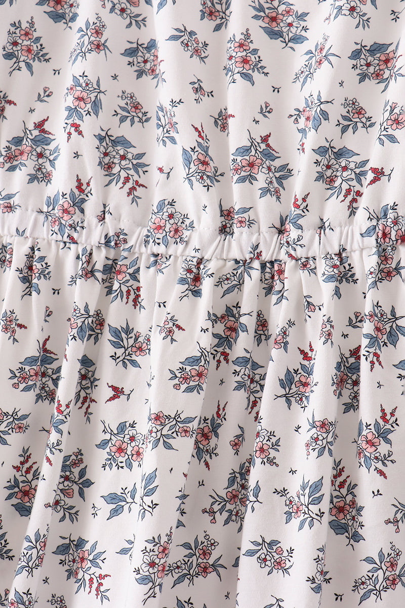 Teal floral mom dress - Aaria Tees Aaria Tees